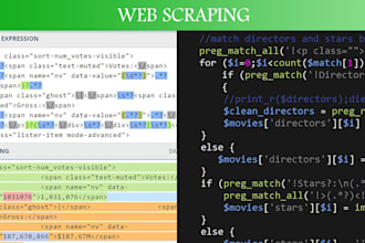 make web crawling, scraping script by PHP for any services