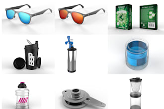design a 3d model of your product, item, or object