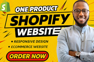 build an automated one product shopify store, shopify website