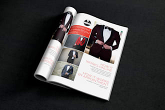 design creative magazine ad for your business