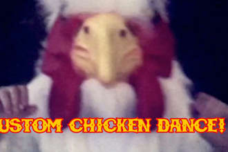 make a chicken dance video message