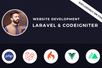fix install or develop php laravel and codeignitor website