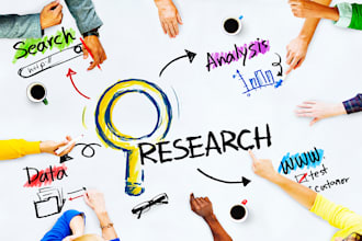 do all types of research work, market, internet research