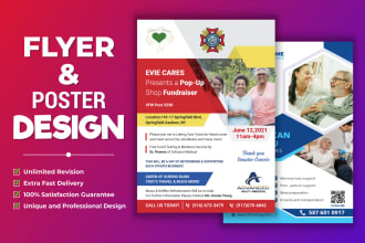 design professional flyer, leaflet, poster for you