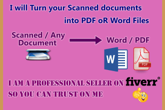 turn your scanned document into a clean, word or excel file