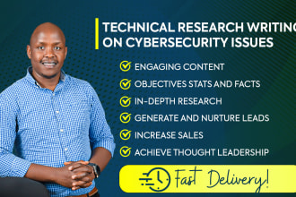 do technical research writing on cyber security issues