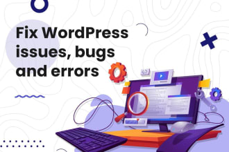 fix wordpress issues, errors and bugs