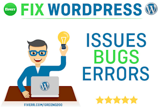 fix wordpress issues, bugs, design and errors