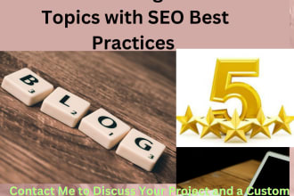 research and write blogs with SEO content on most topics