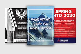 design a custom business flyer or poster