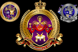 create a professional seal logo, bishop, or apostle seal