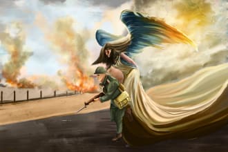 paint fantasy concept art and landscape for your story, game, animation