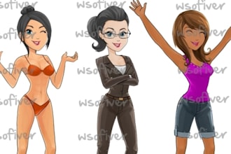 create you a amazing, custom female MASCOT