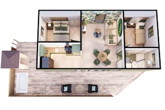 create professional 3d floor plan renderings