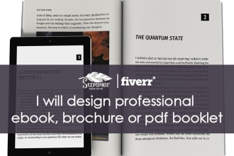 design ebook, brochure or pdf booklet
