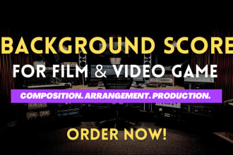compose music for your film, documentary, and video game