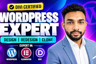 build divi wordpress website design using divi theme