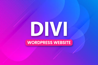 build divi wordpress website design using divi theme