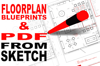 create floor plan 2d and 3d from sketch perfect for real state