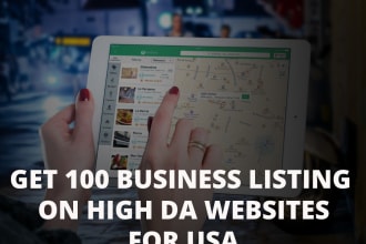 build 100 USA business listing