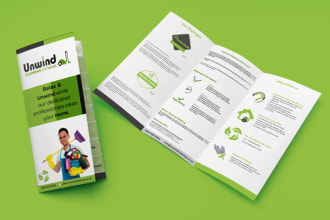 design a professional  bi and tri fold brochure