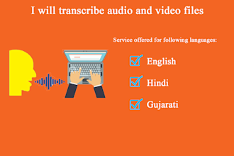 transcribe audio and video files