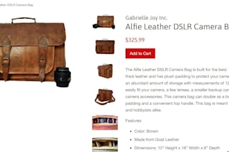 create a product listing for you