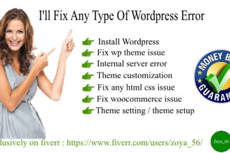 install fix and customize wordpress theme
