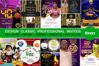 design an invitation card for all types of event