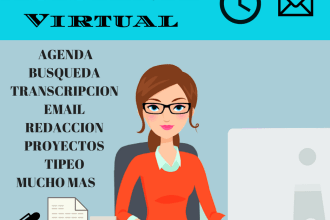 tu asistente virtual, personal,your virtual assistant