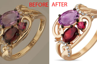 do HD quality jewelry images retouching