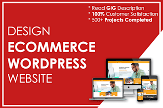 design ecommerce wordpress website with woocommerce