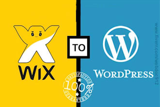 convert wix website into wordpress website