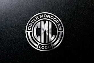 design circle badge or monogram logo