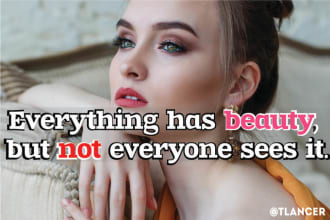 do 1000 beauty motivational health fitness quotes with logo