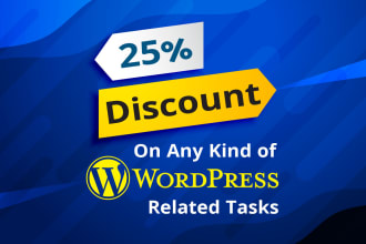 give big discount on all kind of wordpress customization tasks