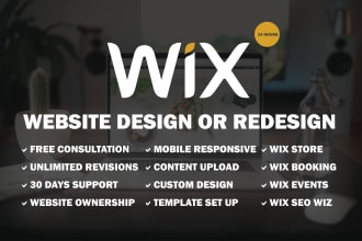 create stunning wix website