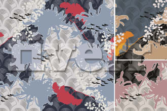 create floral textile prints