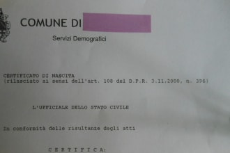 translate your italian birth certificate into english