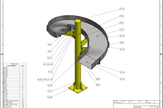 create 3d model and shop drawing for mechanical projects