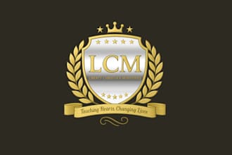 create your existing logo in a luxurious gold or silver style