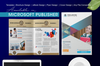 design microsoft publisher flyer, brochure or any template