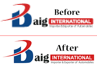 convert your logo to vector as soon as possible
