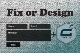 fix or design contact form 7 and gravity form quick