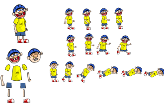 make you the sprite sheet of 2d model