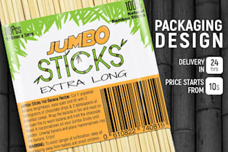 do product packaging and label design in 24 hours