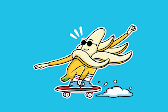 draw coolest stickers design and vector illustration