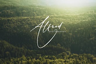 design signature photography logo watermark or autograph