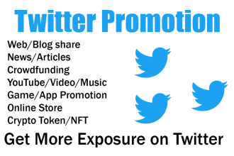 do twitter promotion for your product and services