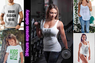 do realistic tshirt mockup
